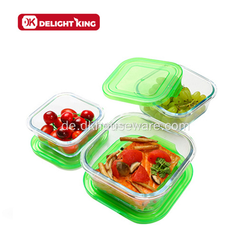 Glasschüsseln Küchenutensilien Set Glas Mahlzeit-Vorbereitung Container